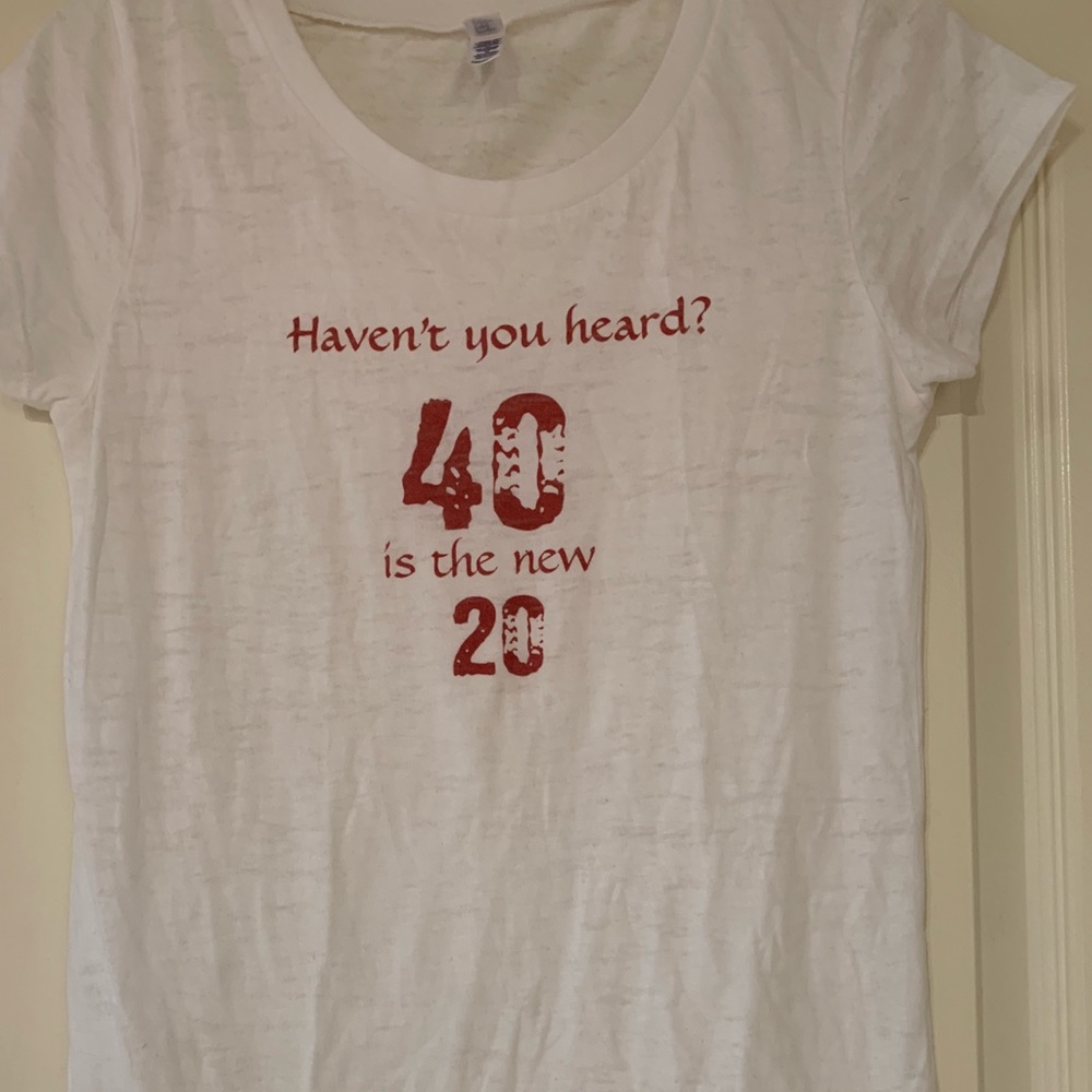 White stretch T-shirt